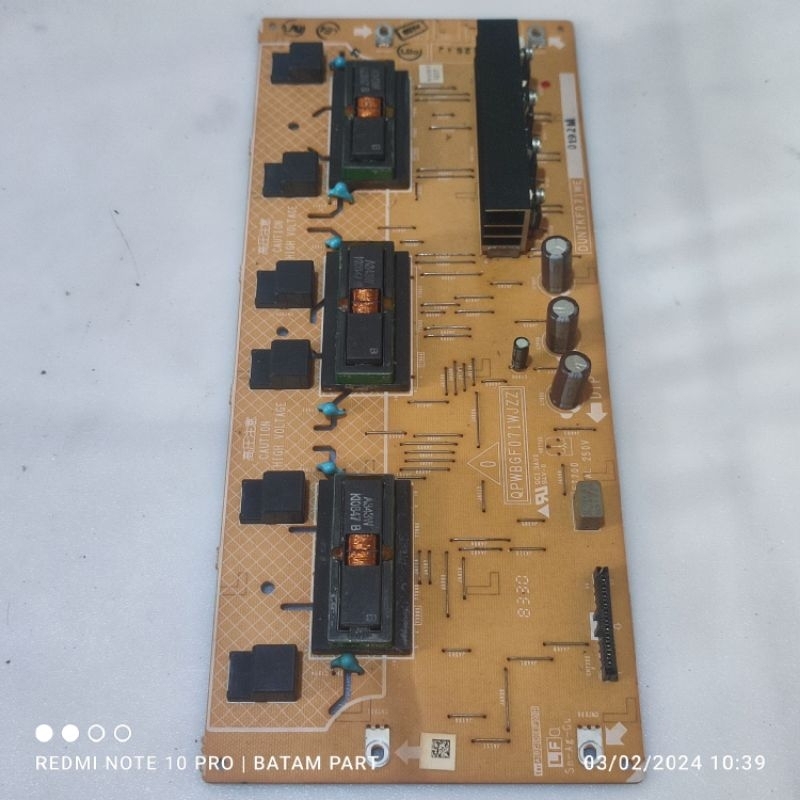 BALLAST DRIVER INVERTER BACKLIGHT TV LCD SHARP LC 32A37i - 32A39i - 32A37M - 32A39m
