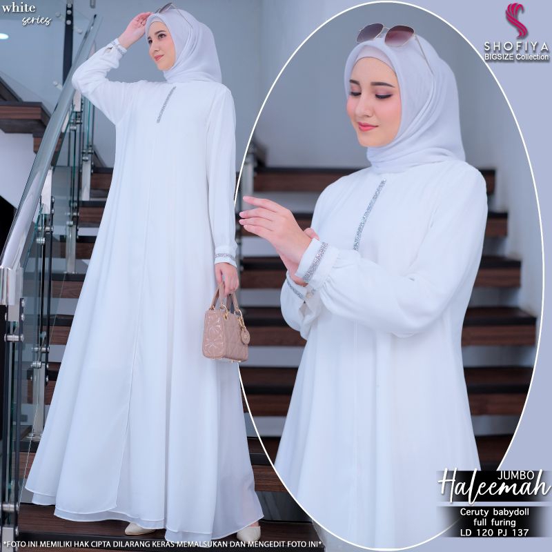 HALEEMAH DRESS JUMBO (LD 120) ORIGINAL BY SHOFIYA