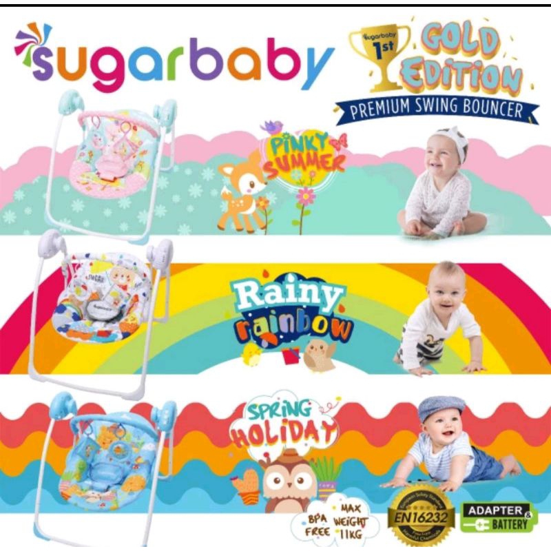 SUGAR BABY Gold edition Bouncer swing electric
