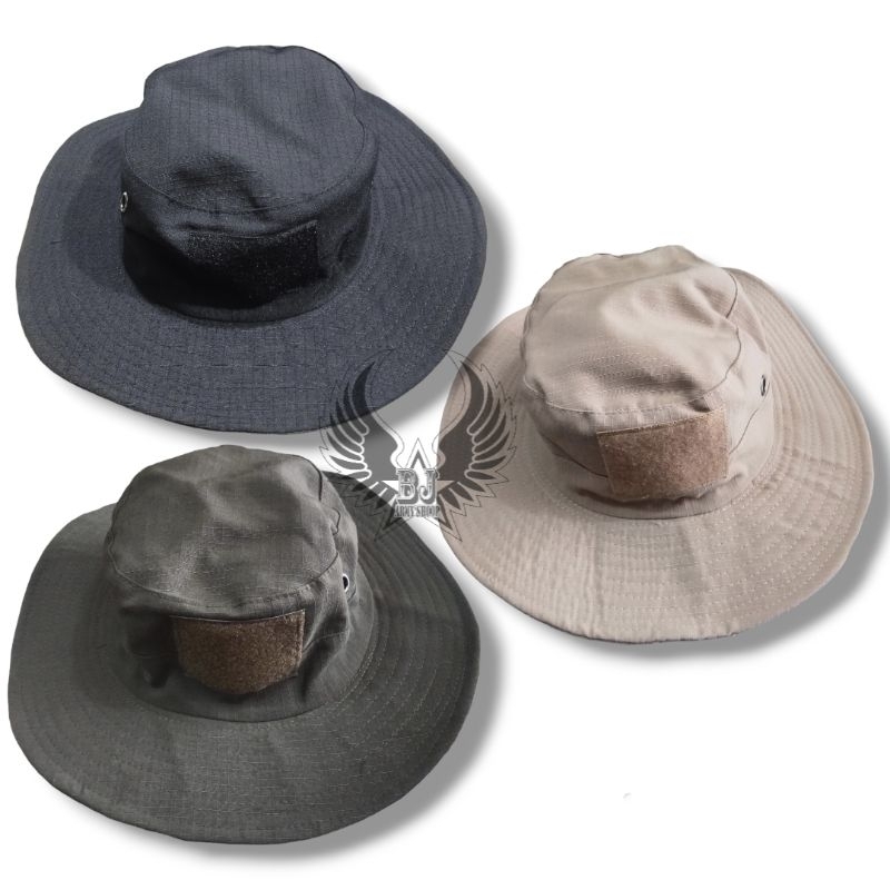 Topi rimba hitam/topi rimba crem/topi rimba hijau/topi rimba serbaguna multifungsi
