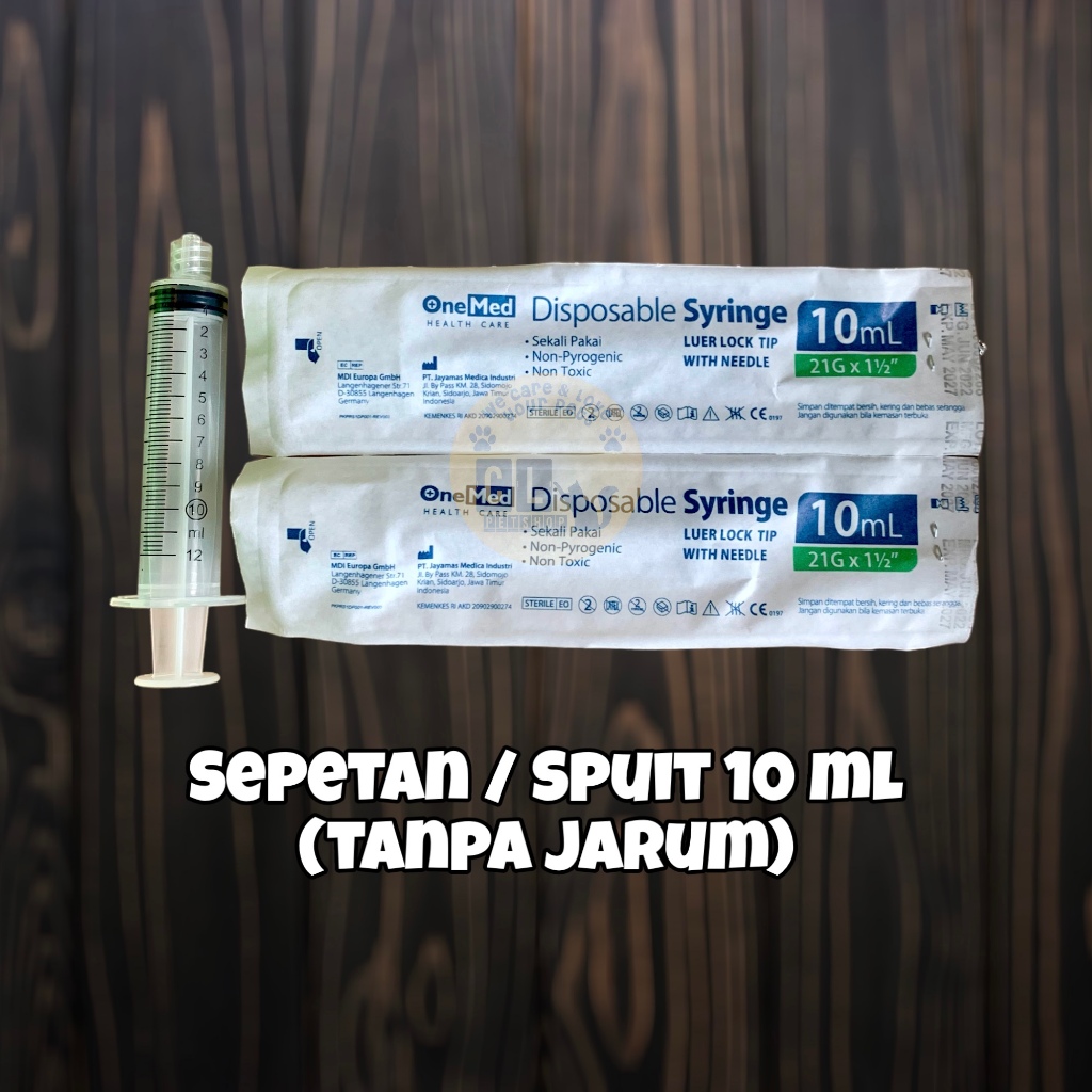 Sepetan / Spuit 10 ml - tanpa jarum