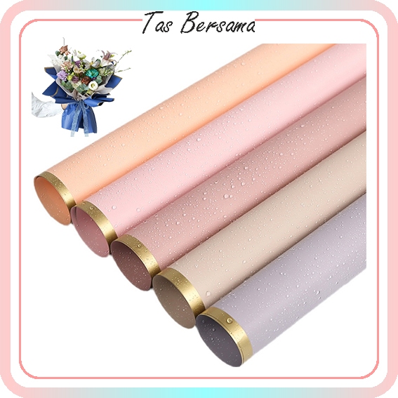 

Kertas Bunga Buket List Gold Solid Cellophane Flower Wrapping Paper List Gold Tebal Florist KB6135