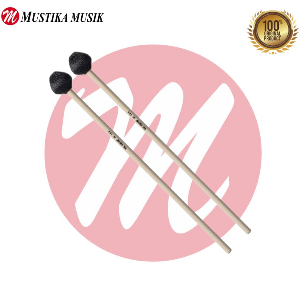VIBES MALLET VIC FIRTH CORPSMASTER M188 HARD, RATTAN SHAFT