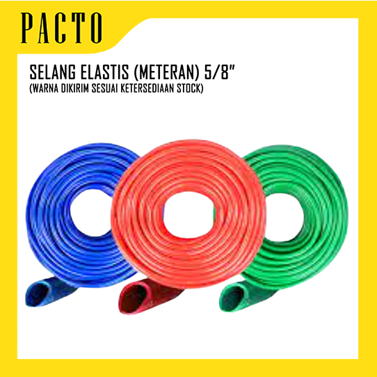 Selang Air Elastis 5/8 Selang Air PVC Ecer Selang PVC Elastis Meteran