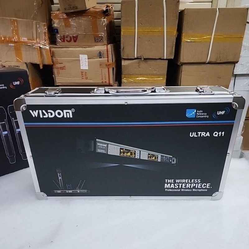 Mic Wireless WISDOM ULTRA Q11 / Q 11 U HF 2 Mic Handel Koper Original