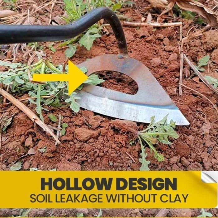 Steel Hardened Hollow Hoe Cangkul Rumput / Gulma Terbaik TABS