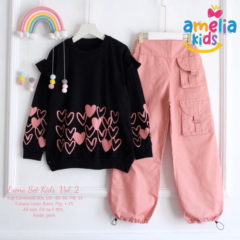 Erena set kids setelan produk Anak perempuan Amelia kids fashion