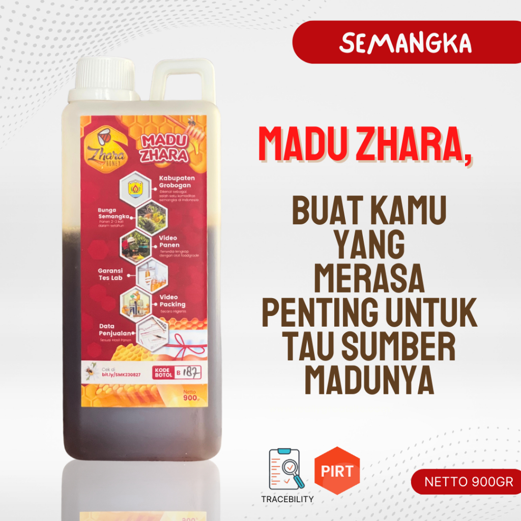 

Madu Semangka 900gr Zhara Honey - Madu Asli Murni Raw Pure Honey