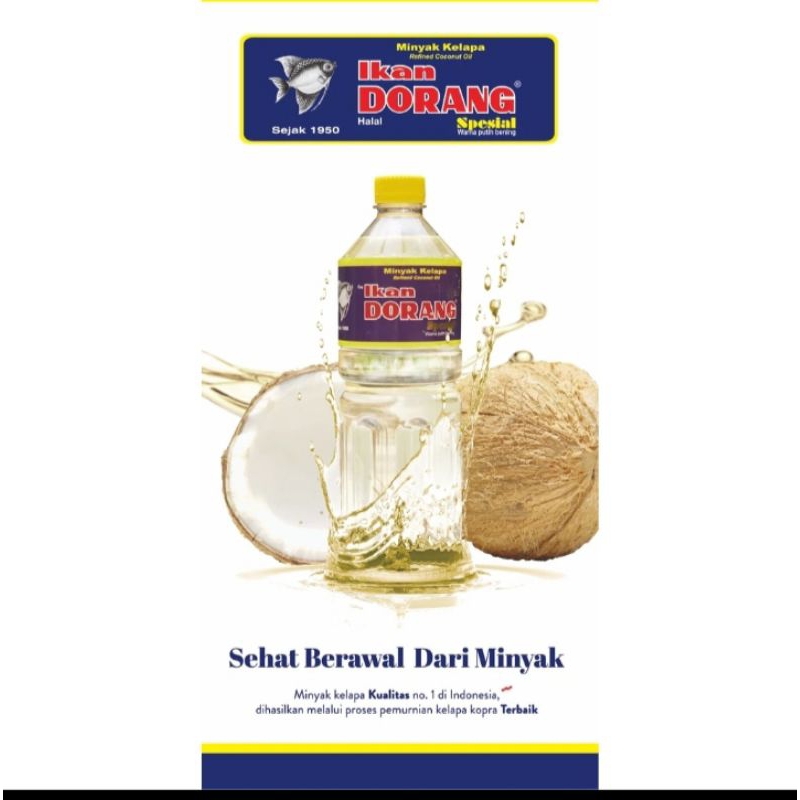 

Minyak Kelapa ikan dorang 5Liter jerigen