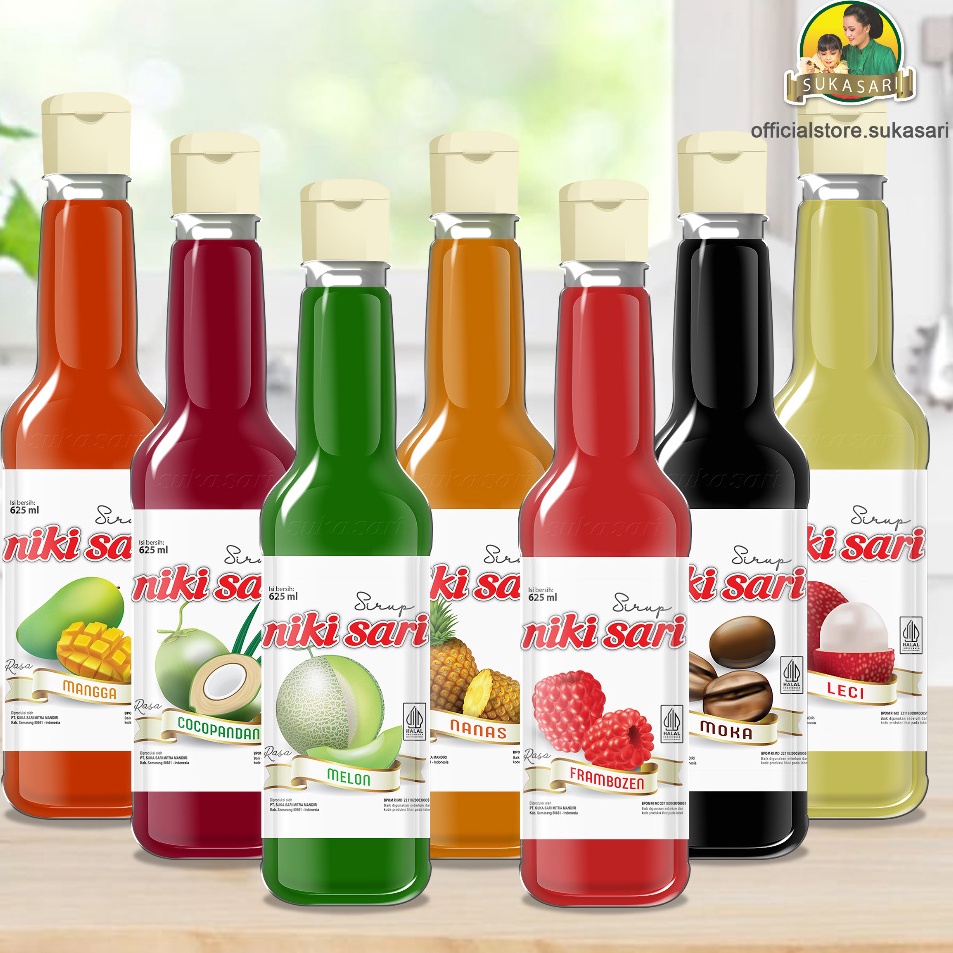 

Best Price Sirup Nikisari Botol PET 625 ml Halal Varian Rasa Buah Segar