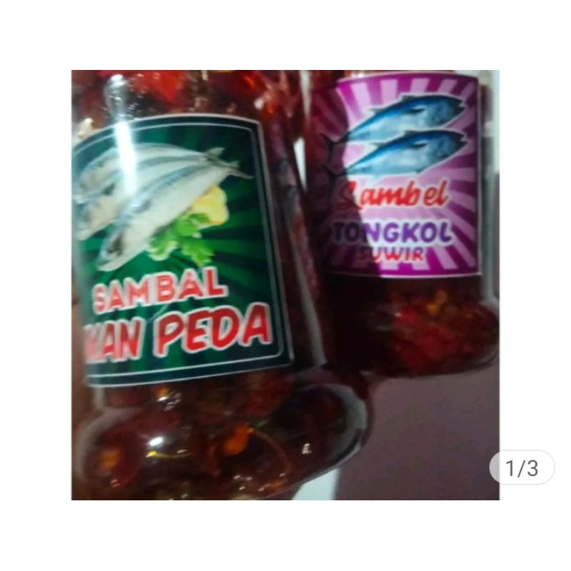 

Sambal ikan peda,sangat lezat gurih. kemasan botol 150 ml