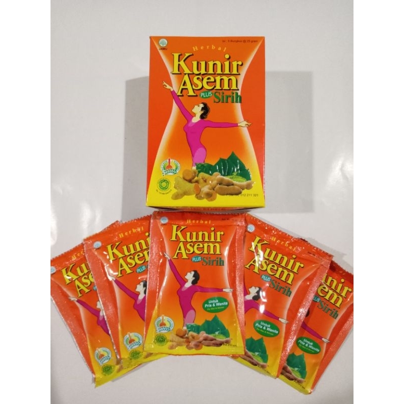 

KUNIR ASAM PLUS SIRIH CAP LEO 1BOX Isi 5Pcs