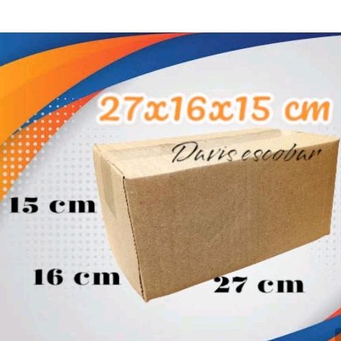 

Kardus packing siap pakai 27x16x15 cm dus packaging