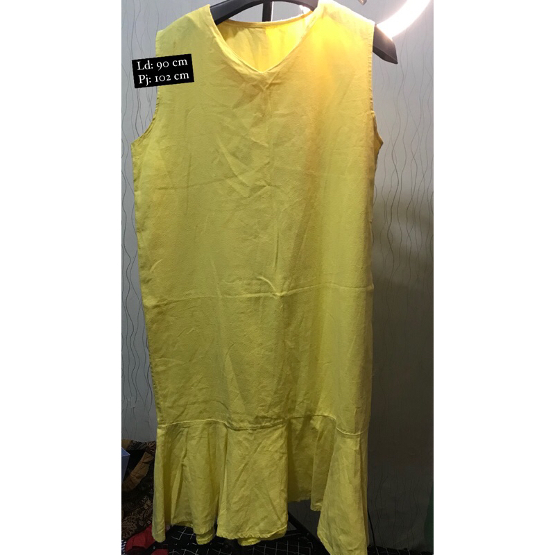 [PRELOVED] DRESS DUYUNG KUNING