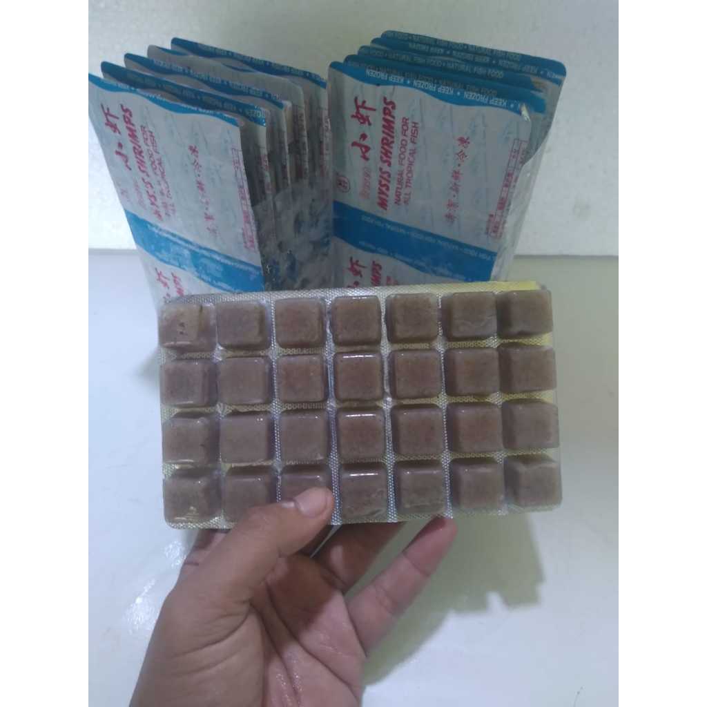 Udang REBON Beku Mysis - Makanan Ikan Hias Laut