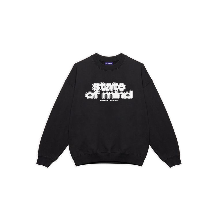 HELIAS ARKEIN - Crewneck - Cotton Fleece 300gsm Warna Hitam