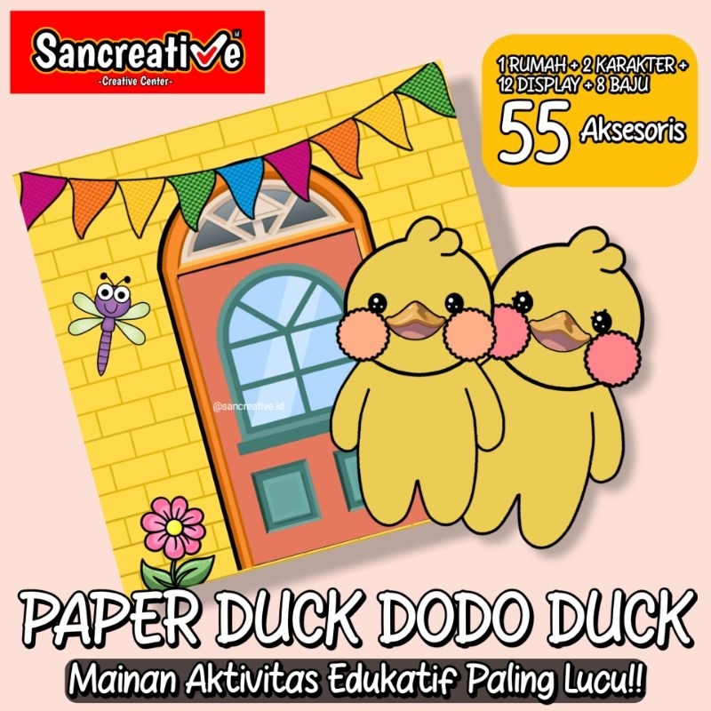 [COD] Paper Duck Terbaru Mainan Viral 2024 DODO DUCK Mainan Aktivitas Edukatif Paling Lucu Set Hadia