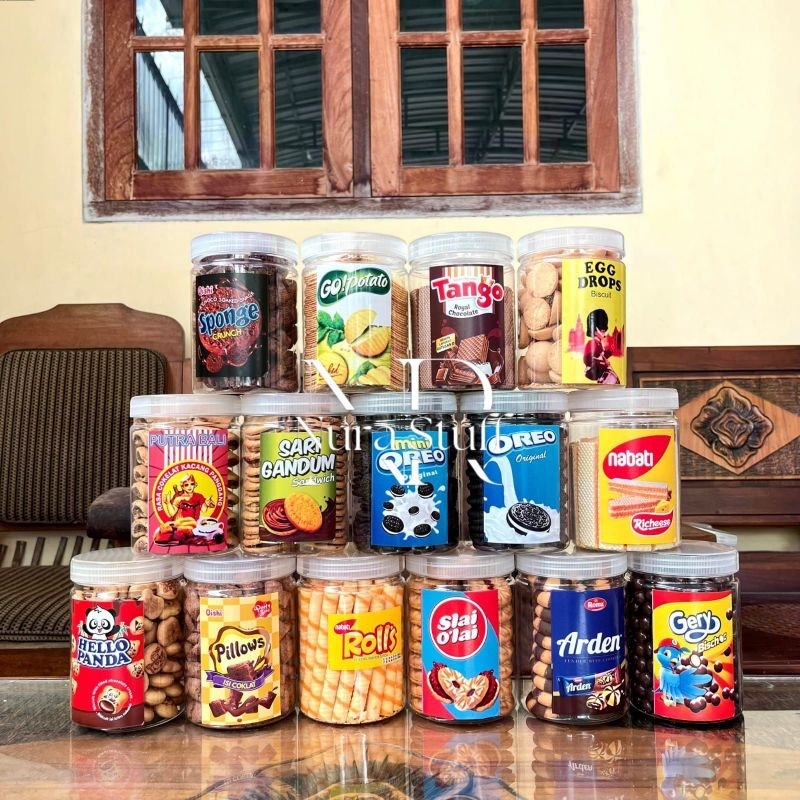 

SNACK BRANDED ORI TERMURAH Toples 750ml