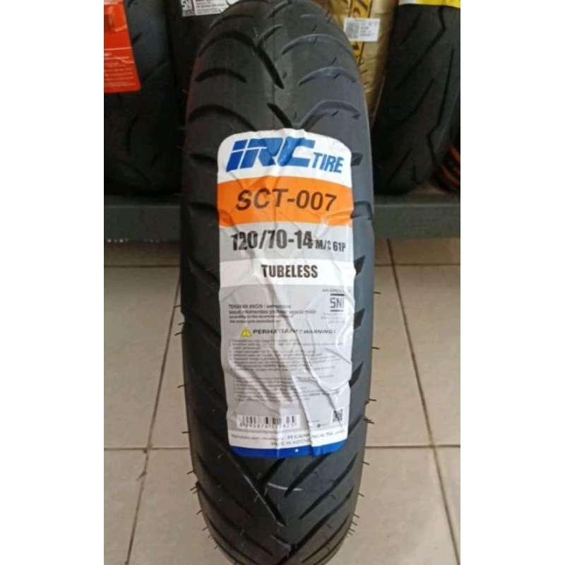 BAN PCX 150 BELAKANG IRC SCT-007 120/70 RING 14 TUBLES BAN BELAKANG PCX 150