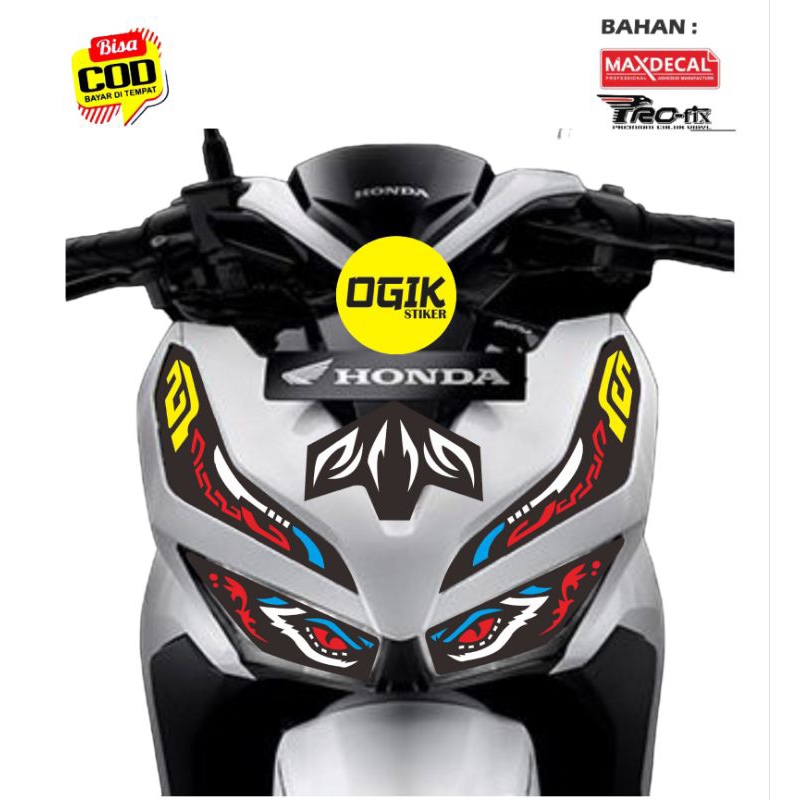 stiker lampu alis stiker vario new 125 150