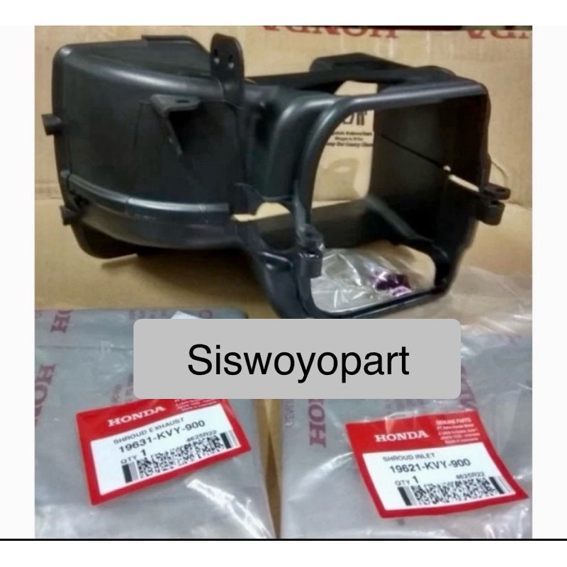 Tutup Mesin Beat Karbu KVY original Cover Mesin Cover pelindung Mesin Beat Karbu atas bawah original