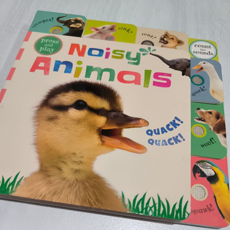 DK noisy animal sound book press and play buku suara binatang