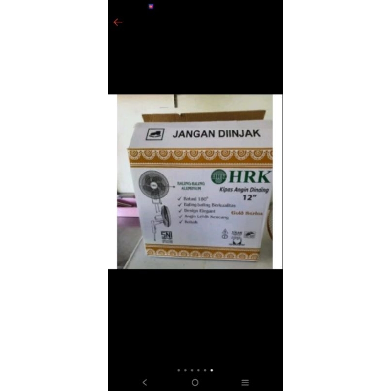 Kipas Angin HRK Wall Fan 12 & 16