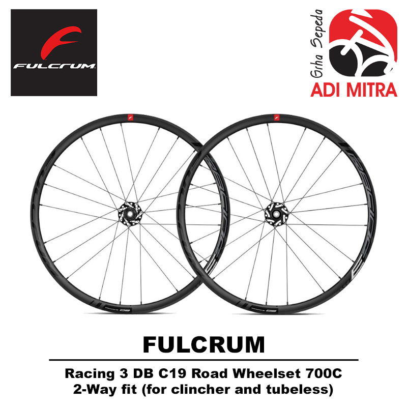 Fulcrum Racing 3 DB C19 Alloy Wheelset Road Bike