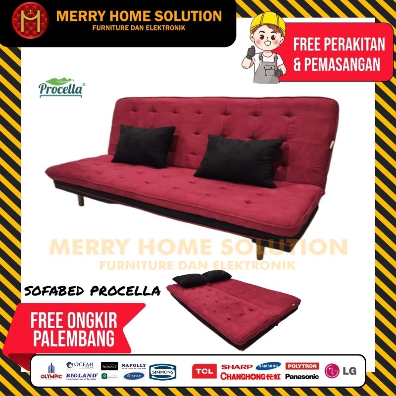 sofabed procella sofa bed procella sofabed procella millo merah sofa murah minimalis furniture palem