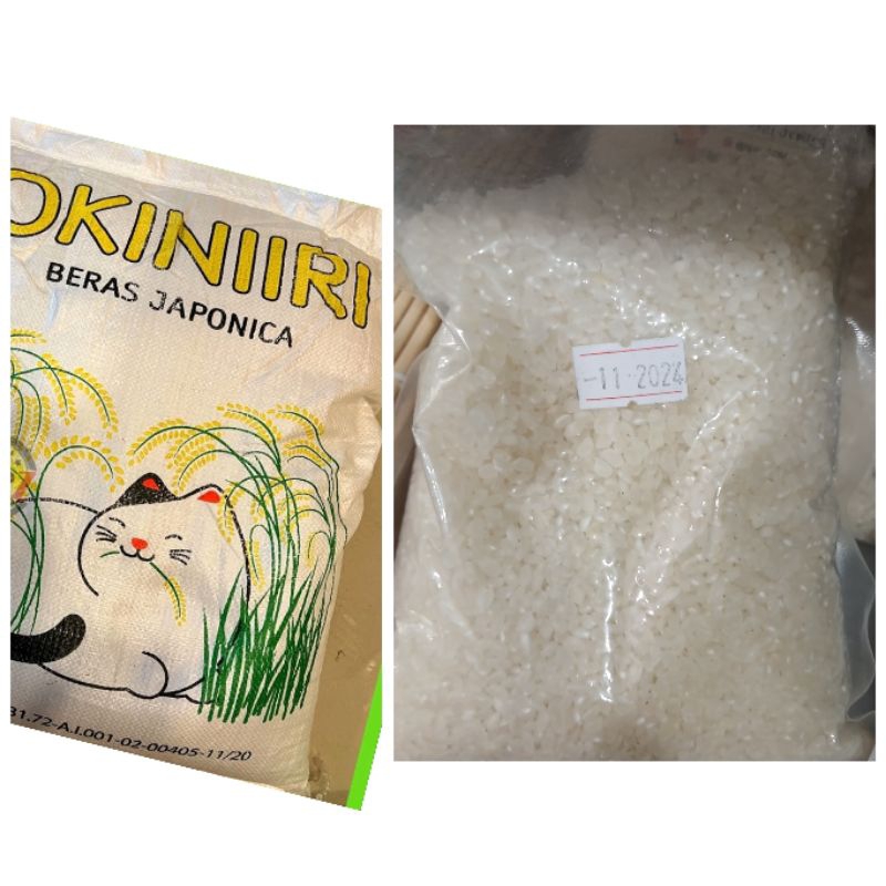 

Beras Jepang/Beras Sushi Japonica Repack Okiniri 500g