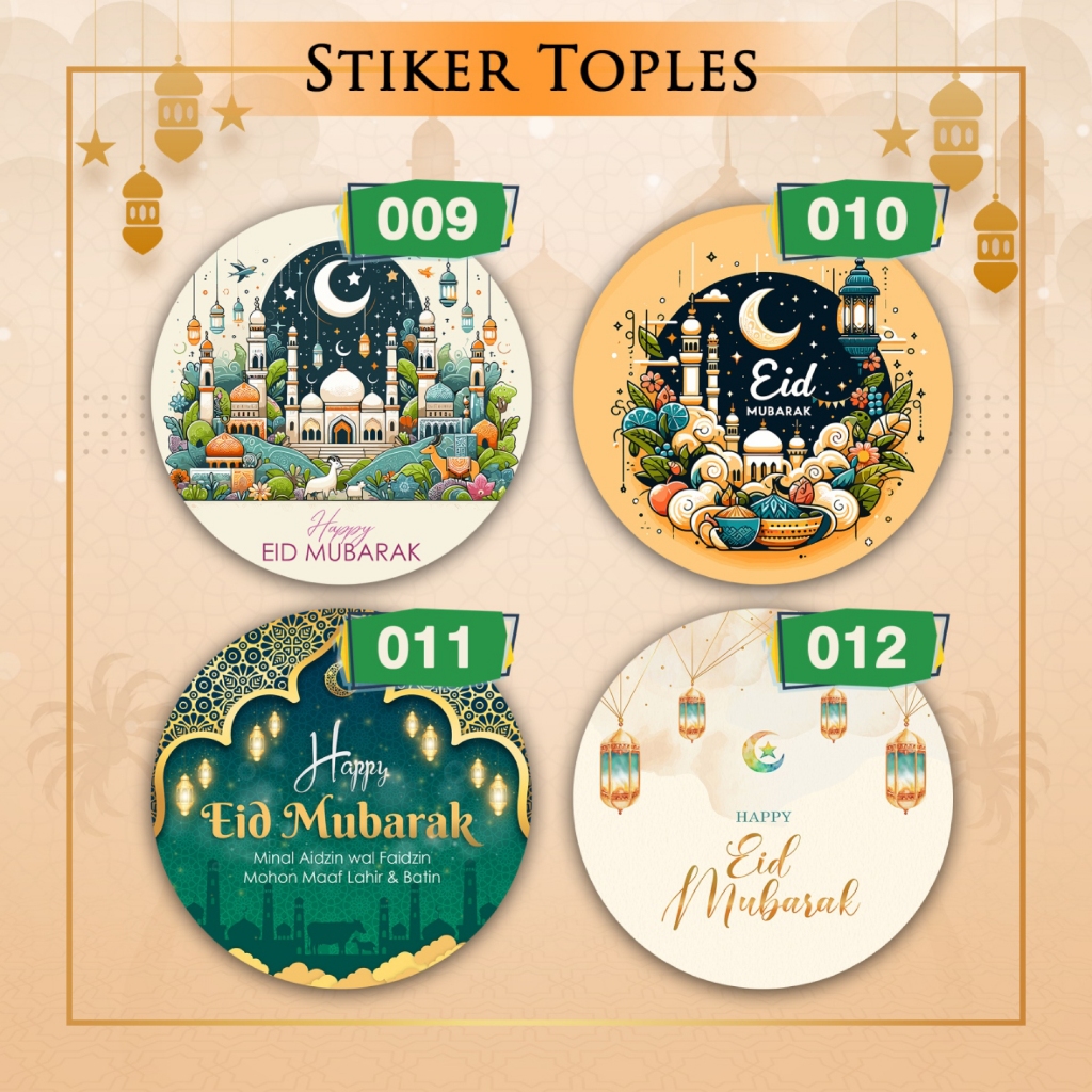 

Label (5cm) 50 pcs/ label kue /stiker toples / idul fitri / EID MUBARAK / stiker lebaran