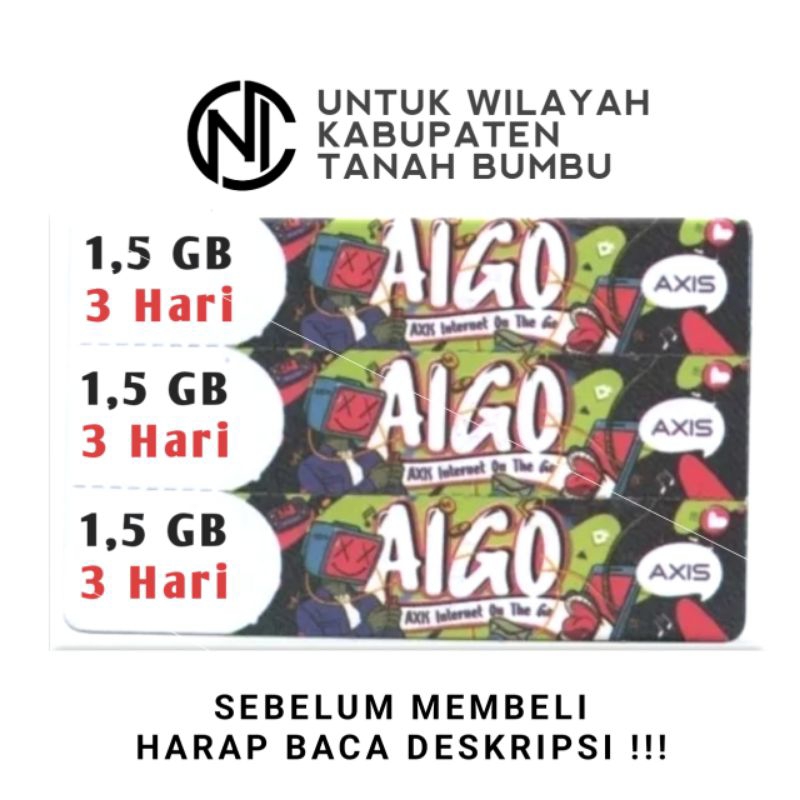 Voucher Axis 1.5 GB 3 Hari