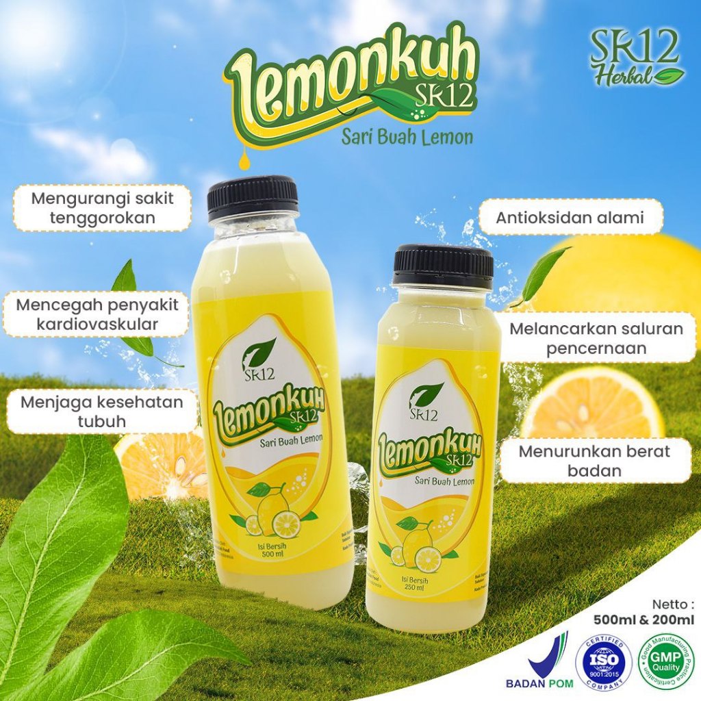 

SR12 Lemonkuh | Sari Buah Lemon Asli 99,96%