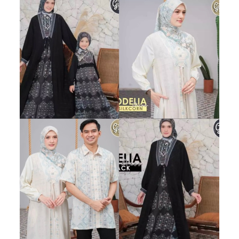 Odelia black & white by giok | dress raya giok