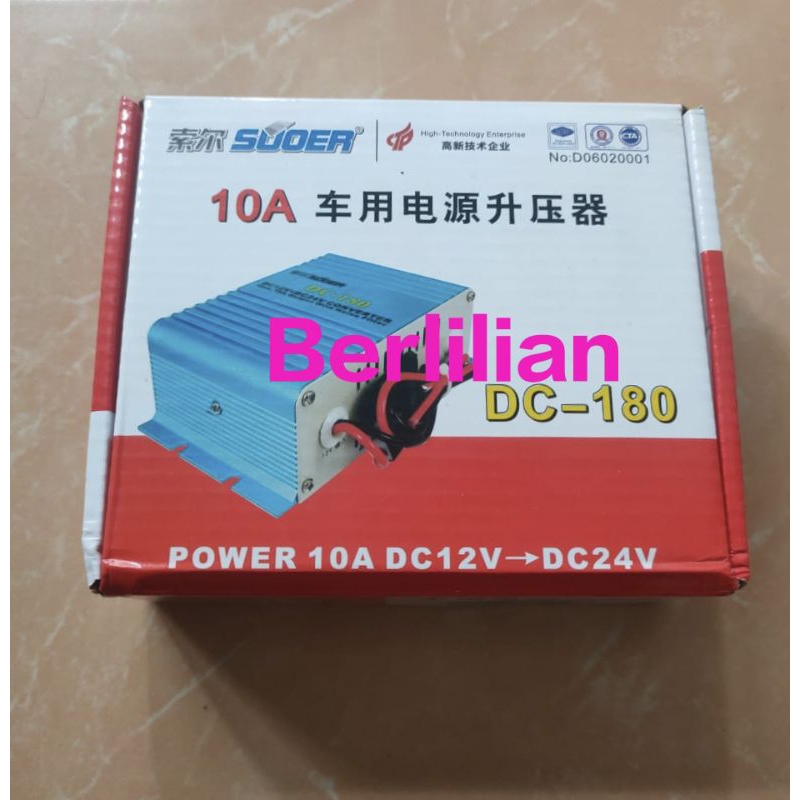 SUDER Inverter Converter Step Up DC 12V ke 24V 10Amper Step Up 10A DC 12V to 24V
