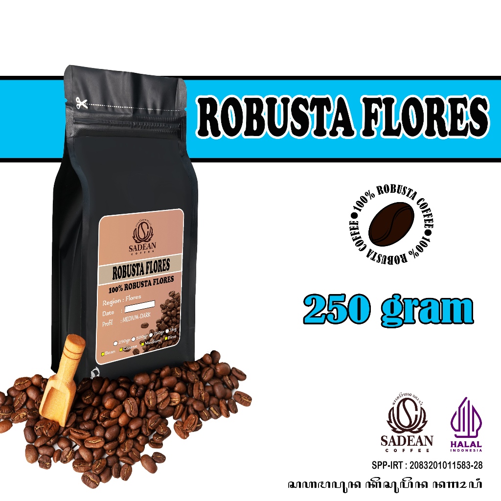 

Kopi Robusta Flores Fine Robusta Flores 250g 250 gram