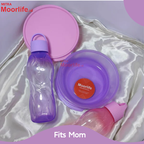 Moorlife Fits Mom - Tempat Makan Plastik Moorlife Tempat Makan Bekel Sekolah