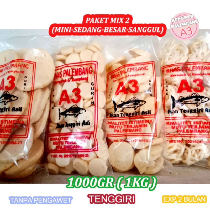 

PAKET MIX 2:KEMPLANG MINI-SEDANG-BESAR-SANGGUL TOTAL 1 KG KEMASAN 250GR