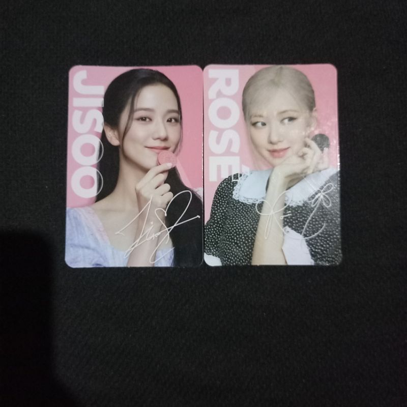 PHOTOCARD BLACKPINK OREO JISOO & ROSE