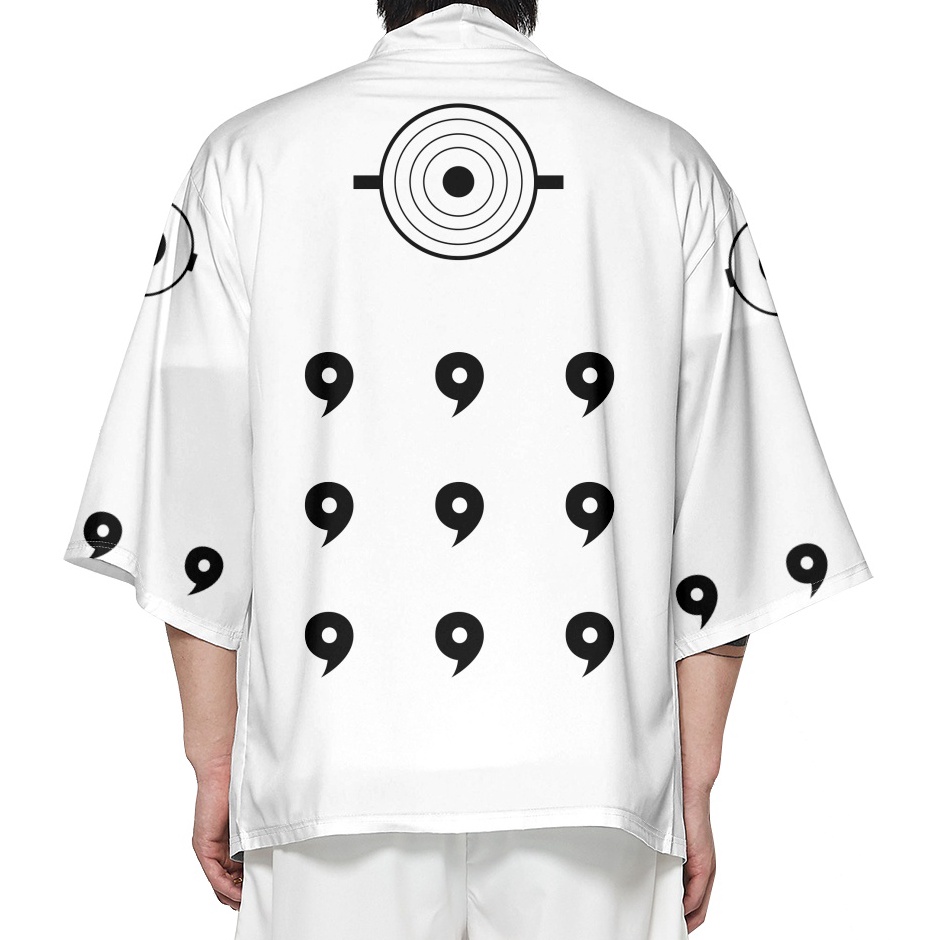 Hadir Hebat  New Hagoromo Naruto Cosplay Hanori Anime Mode Jepang Kardigan Kimono Musim Panas Putih 