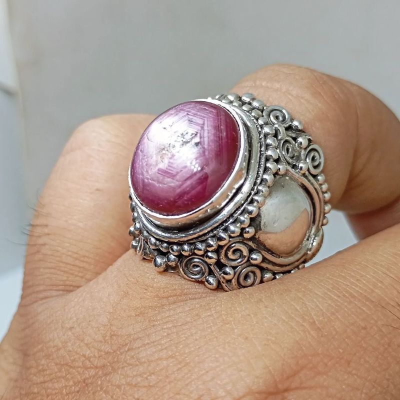 Ruby Star Madagaskar Ring Perak Silver 925