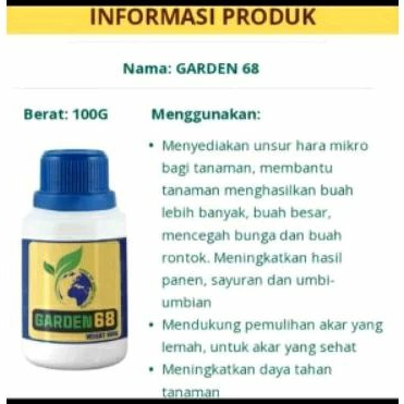 Pupuk Organik Garden68