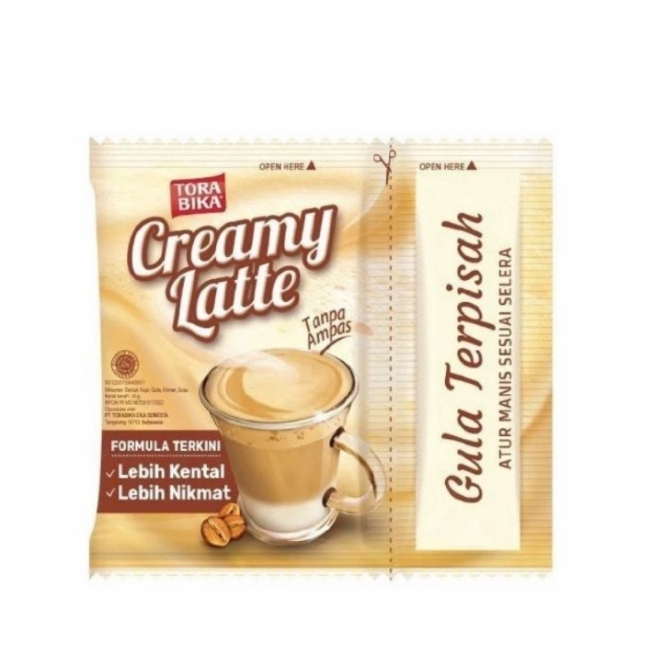 

TORABIKA CREAMY LATTE 25 GRAM X 10 SACHETS