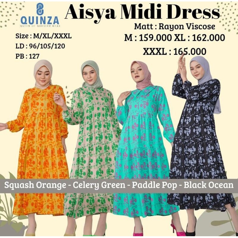 Aisya Midi Dress Quinza