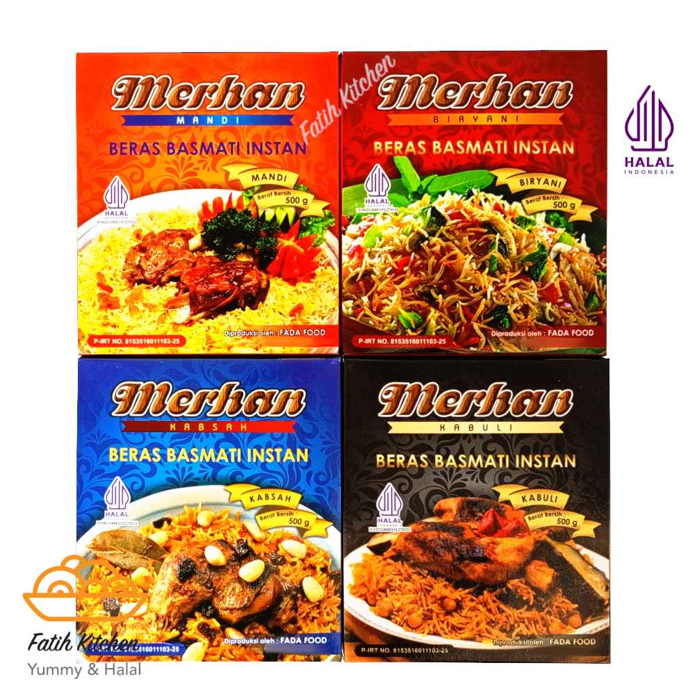 

Merhan Original 500 gram varian Briyani, Mandhi, Kabuli, Kabsah - Paket Beras Basmati dan Bumbu Mandi