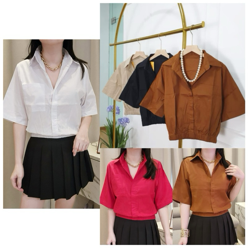 Minky Cropped Blouse