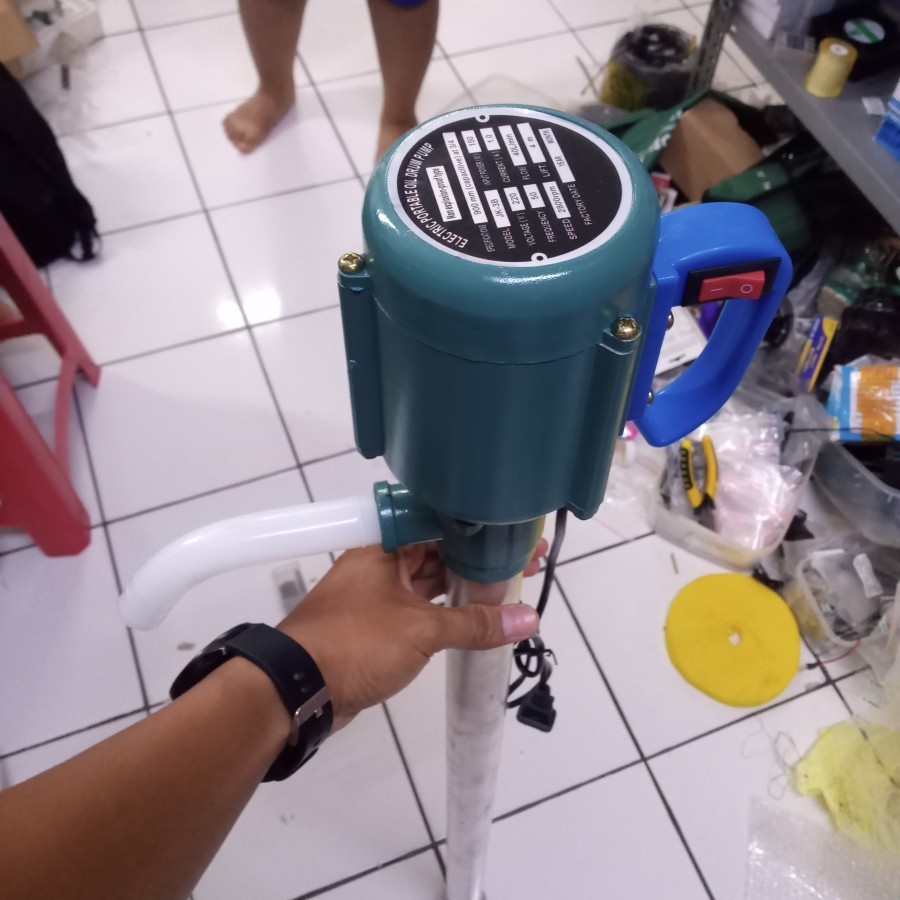 Pompa Minyak Electric Drum Pump oil Listrik Barrel Pump 220v
