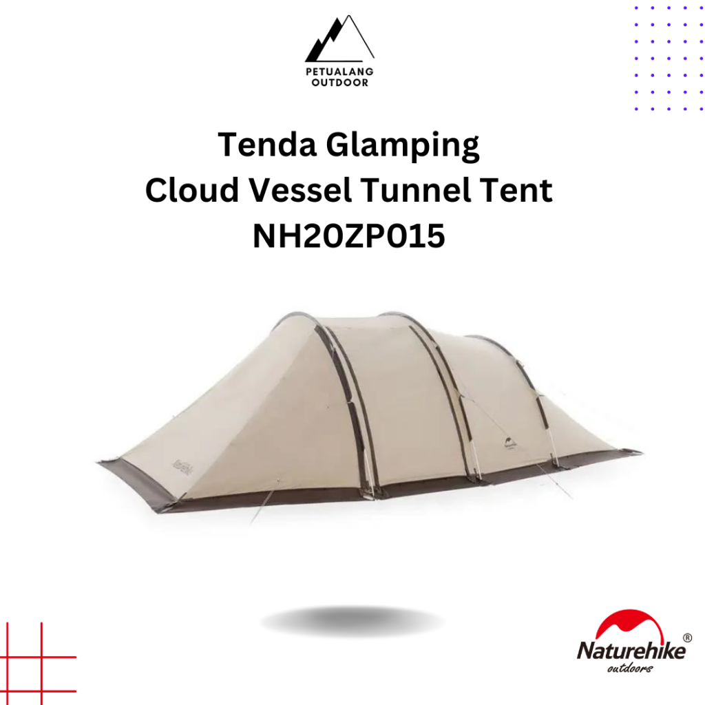 Naturehike Tenda Glamping NH20ZP015 Cloud Vessel Tunnel Tent