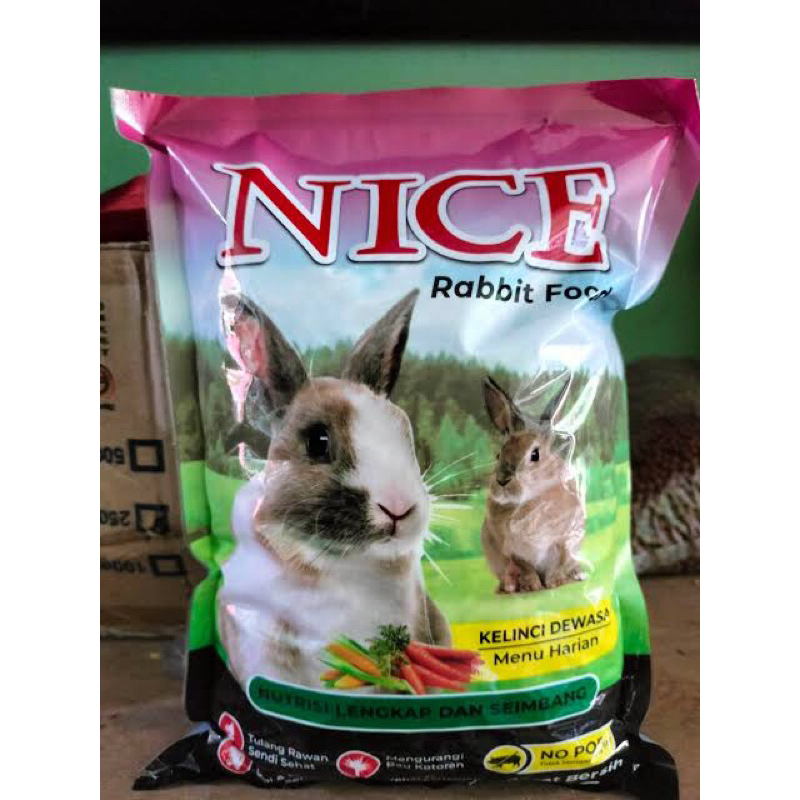 NICE KELINCI VOER PAKAN KELINCI / PELET KELINCI ANAKAN DAN DEWASA NICE