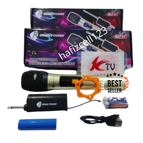 Mic Karaoke Wireless Single MKF-01
